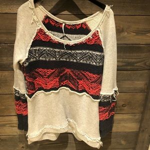 Free People oversized distressed Sweater
